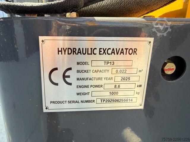 Miniescavatore  TP13 Mini-bagger NEU
