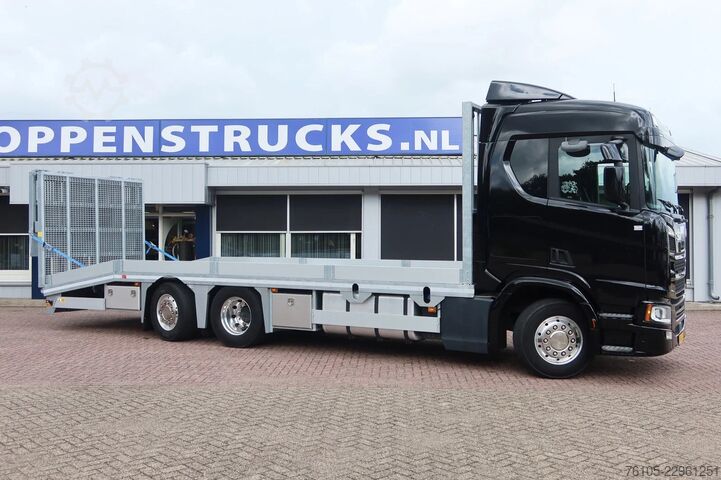 Furgão transportador de automóveis Scania R500 Oprijvrachtwagen 6x2 Black_Line Stuur_Lift_AS