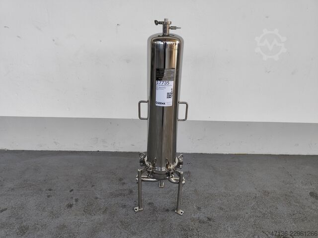 Habitação de filtro tipo vela – 3 × 30" – Aço inoxidável SUS304 NORDFILTER Kerzenfilter 3 Kerzen 3 hoch