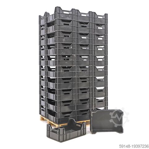 Euro containers usados oferecem todas as paredes fechadas + alças abertas, L: Kruizinga 98-496GB-PAL