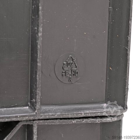 Gebruikte Euronorm stapelbakken palletaanbieding alle wanden gesloten + open handgrepen - Kruizinga 98-496GB-PAL