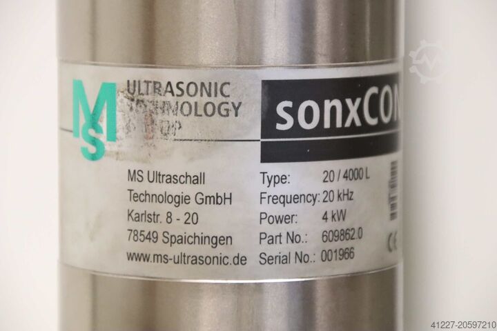 Ultraschall-Schweißwandler Ultraschall-Schwingeinheit 4 kW MS Ultrasonic 20/4000L