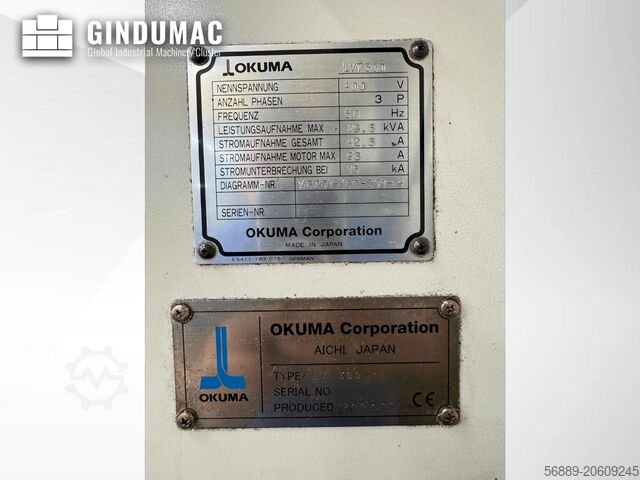 Tornos verticales Okuma LVT 300-M