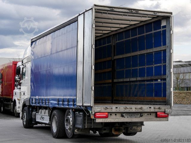Ladbil med presenning DAF XF 530 FAN SSC PLANE INTARDER + ANHÄNGER 38 STELL