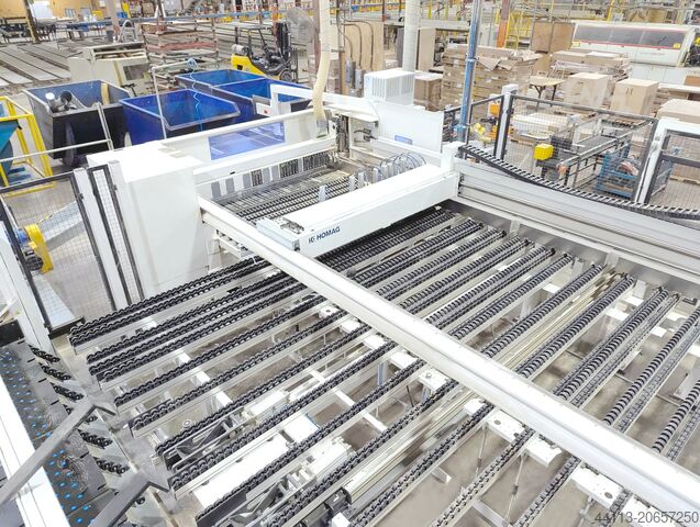 SERRA DE DIVISÃO DE PAINÉIS COM SISTEMA DE ALINHAMENTO EM ÂNGULO - SawTeq HOLZMA (HOMAG GROUP) SawTeq B-400 (HKL 400/43/22/16/L) Profil