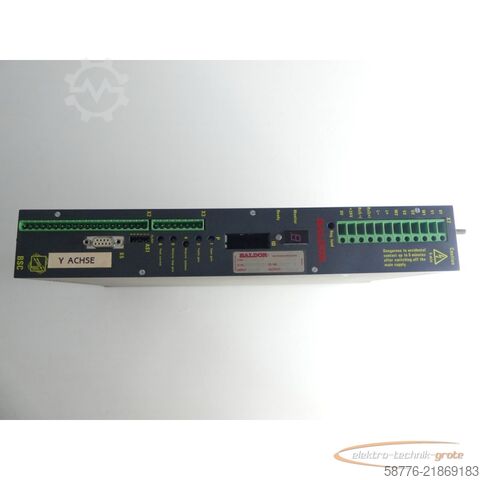Bileşen Baldor BSC1005-24 Servoantrieb INPUT 320VDC ID/No: 21137B SN: BEDBF038454