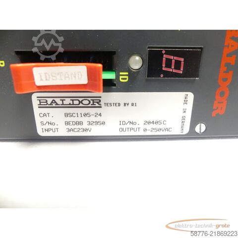 Komponente Baldor BSC1105-24 INPUT 3AC230V ID/No: 20405C SN:BEDBB32950 -neuwertig-