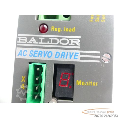 Componente Baldor DBSC1005-24-AAAW Servoantrieb INPUT ID/No: 27992G SN: 1698MG09743