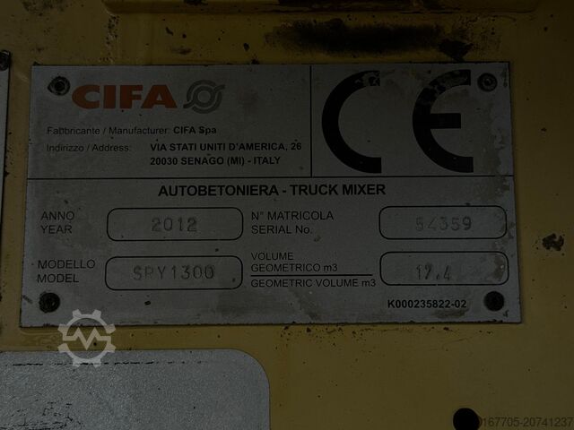 Otomatik beton mikser kamyonu Astra HD9 84.48-80