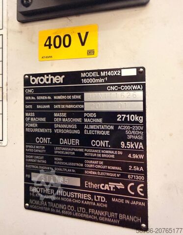 5 Axis cnc center Brother Speedio M140 X2