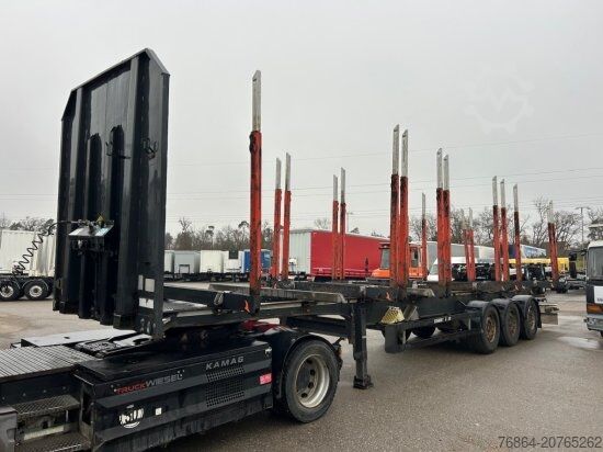 Ağaç kütüğü yarı römorku SCHWARZMüLLER HOLZAUFLIEGER 10 RUNGENPAARE SAF ACHSEN, LIFTACHSE