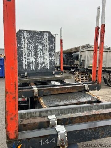 Ağaç kütüğü yarı römorku SCHWARZMüLLER HOLZAUFLIEGER 10 RUNGENPAARE SAF ACHSEN, LIFTACHSE