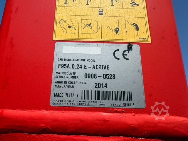 Iveco Eurocargo 140E21 + FASSI F 95 A 4x extendable + EURO 6 + 192,000KM + REMOTE TR1770 Iveco Eurocargo 140E21 + FASSI F 95 A 4x extendable +...