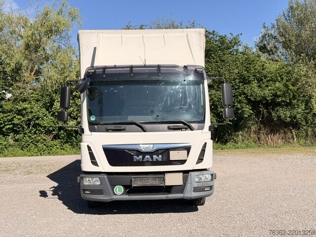 Camion cu platformă și prelată MAN TGL 12.250 LBW,TÜV,Schalt,Luftfederung K