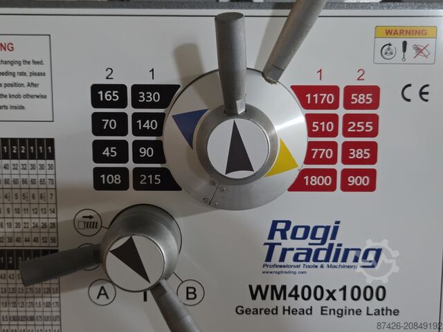 Center lathe Rogi WM400x1000