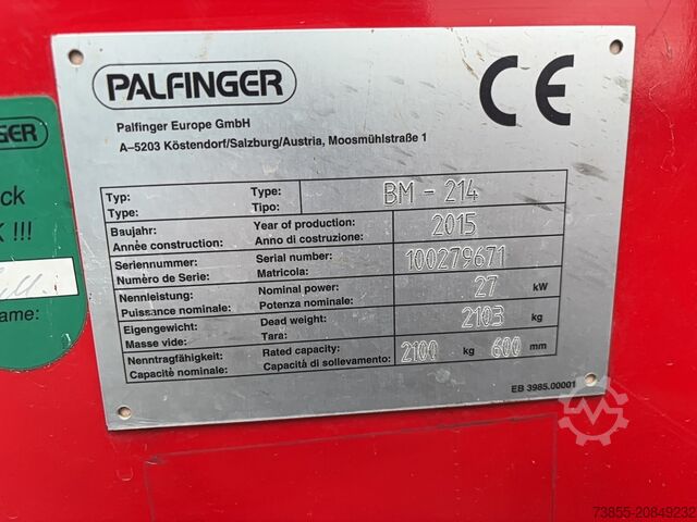 Forklift Palfinger BM 214