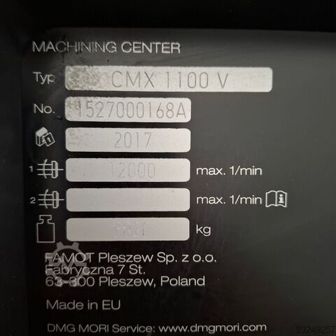  DMG Mori CMX 1100V