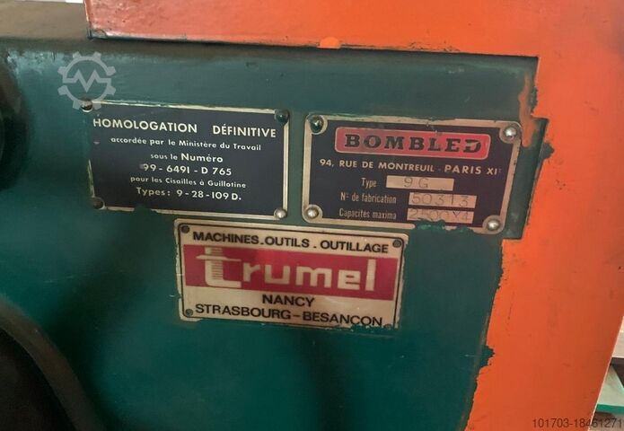 Mechanische schaar Bombled 9G - 2500 mm x 4 mm