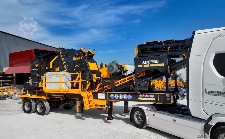 Jednostka krusząca FABO Mobile Impact Crusher Mobile Impact Crusher MIC-100