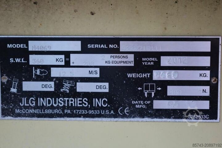 Ψαλίδι ανύψωσης JLG M4069LE Hybrid, 14.2m Working Height, 360kg Capaci