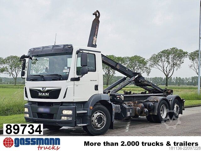 Kampós konténerszállító teherautó MAN TGM 26.320/360 6x2-4 BL, Lenk-/Liftachse,