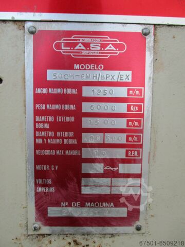 Decoiler decoiler decoiler LASA Bandhaspel Bandanlage 6000 kg x 1250mm Winder