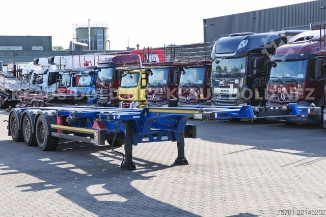Poluprikolica za izmjenjive sanduke KÖGEL BDF Wechselfahrgestell Liftachse 41,00 t