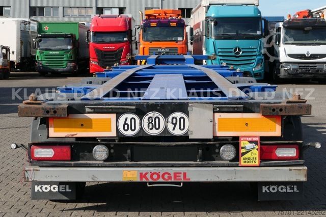 Poluprikolica za izmjenjive sanduke KÖGEL BDF Wechselfahrgestell Liftachse 41,00 t