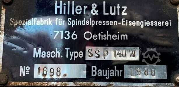 Frictieschroefpers HILU SSP 140 w