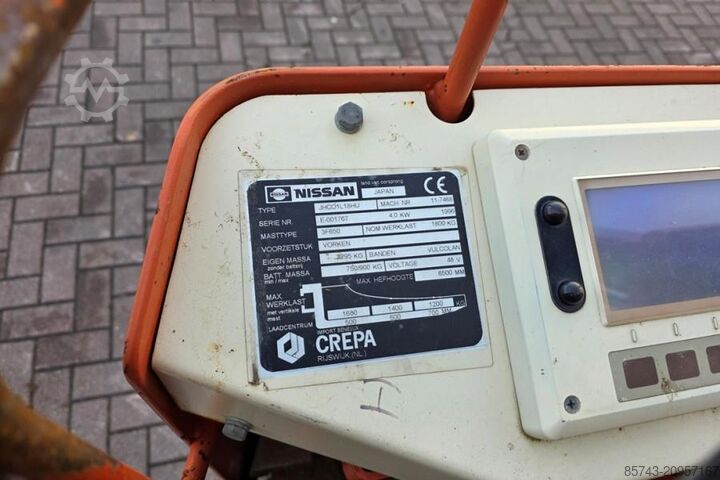 Carretilla elevadora Nissan JHCO1L18HU As-Is, Electric, 6.50m Lifting Height,