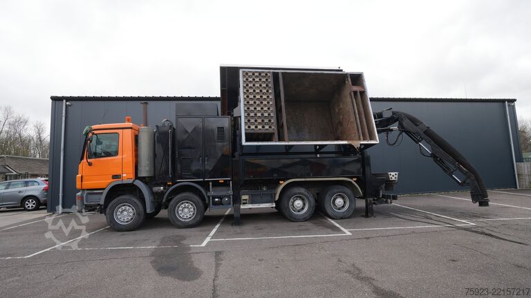 Zuigvoertuig Mercedes-Benz ACTROS 4144 8X4 RSP 10M3 SAUGBAGGER SUCTION VACUUM