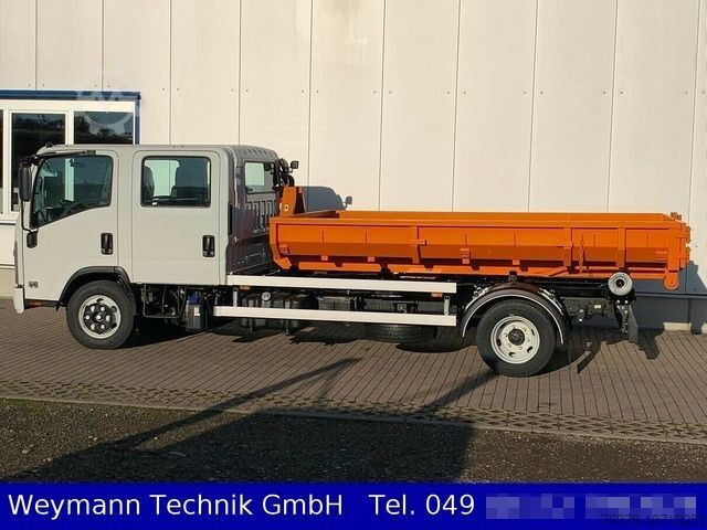 Furgón volquete ISUZU NPR-M30 5.2 Ltr. 7-Sitzer DOKA mit Abrollkipper