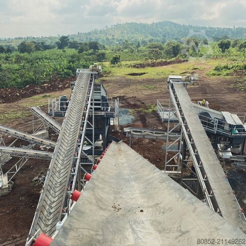 Breekinstallatie Polygonmach 350 tons per hour stationary crushing, screenin...
