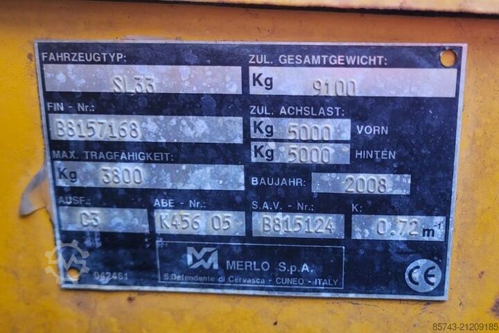 Telescopische lader Merlo P38.13 As-Is, Diesel, 4x4x4 Drive, 12.6m Lifting h