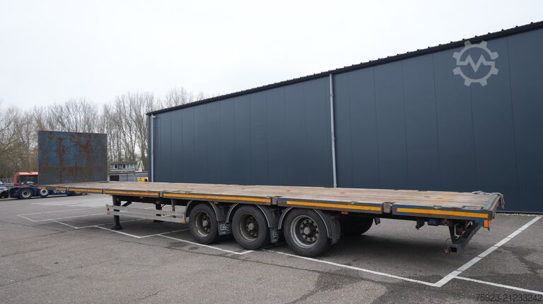 Platform aanhanger Pacton Fatbed trailer with twistlocks