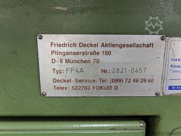 Fräsmaschine Friedrich Deckel FP4A