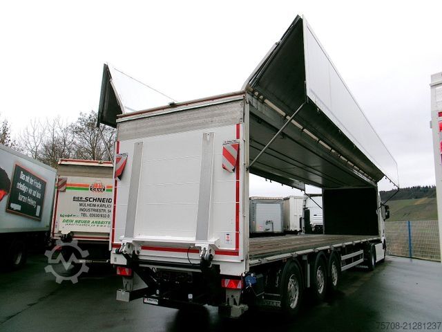 Beverage semitrailer  13,6 m Wingliner Aufbau*Lenkachse*LBW*ohne Runge
