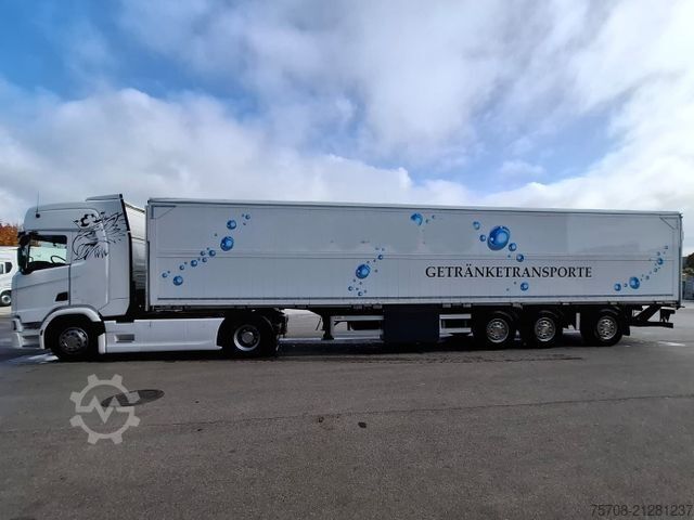 Beverage semitrailer  13,6 m Wingliner Aufbau*Lenkachse*LBW*ohne Runge