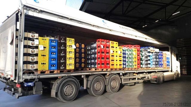 Beverage semitrailer  13,6 m Wingliner Aufbau*Lenkachse*LBW*ohne Runge