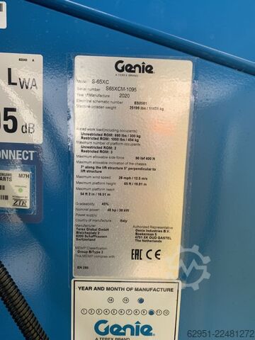 Teleszkópos munkaállvány Genie S 65 XC