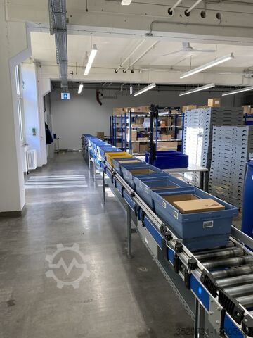 Technologie kontejnerového dopravníku s PickByLight Hörmann Logistik, Förster & Krause, KBS