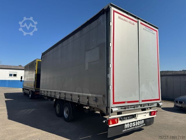 Schuifzeil bestelwagen MERCEDES-BENZ 824 L + Anhänger