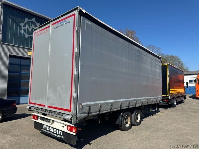 Schuifzeil bestelwagen MERCEDES-BENZ 824 L + Anhänger