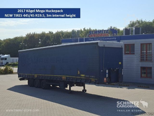 Nyitott ponyvás félpótkocsi Kögel Curtainsider Mega