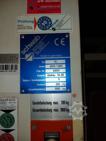Schwab verticale carrousel Schwab TLI 4500/4300