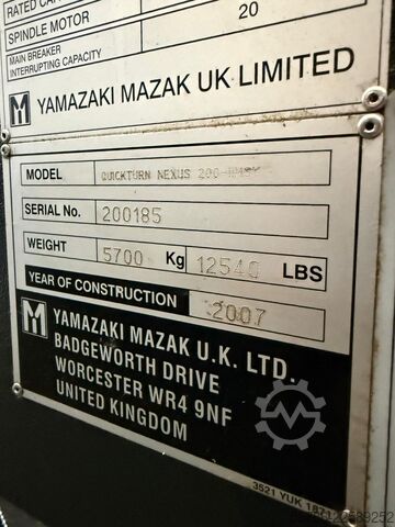 CNC soustruh MAZAK Nexus QTN 200II MSY