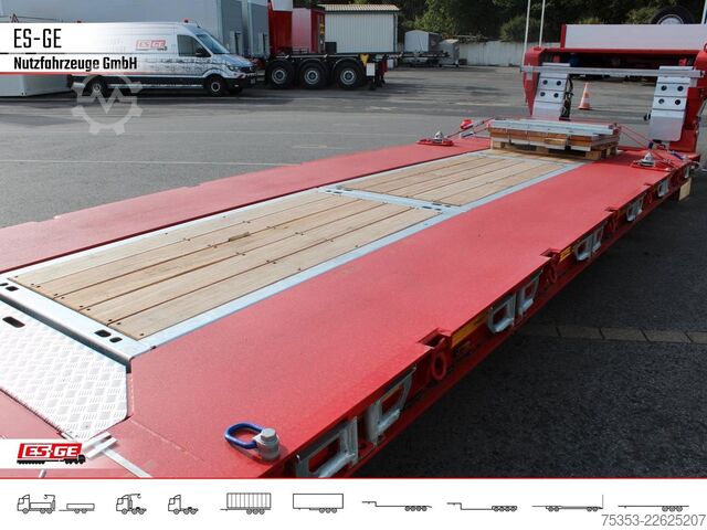 Alacsony rakfelületű félpótkocsi FAYMONVILLE Megamax Tiefbett 3x12 t PA
