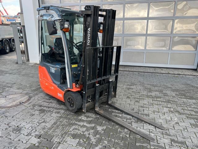 Voorlader vorkheftruck TOYOTA 8FBET15 / Triplex: 4.30m / nur 1.187h! / SS