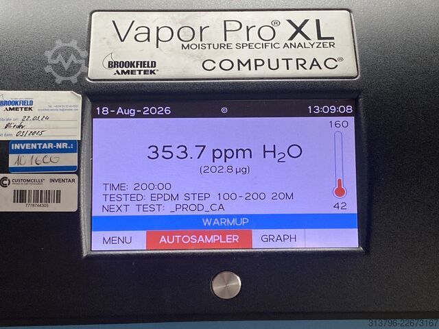 Fuktmätare - Computrac Brookfield Ametek Vapor Pro XL