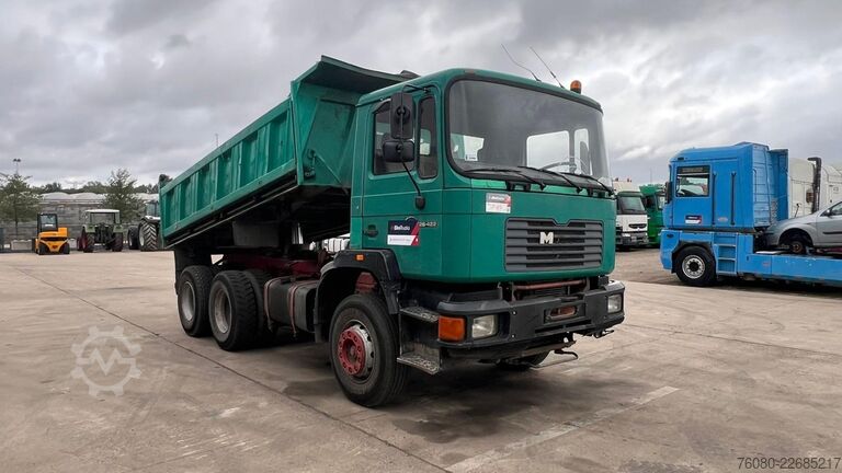 3-Seiten-Kipper MAN 26.422 (6 CYLINDER / 6X4 / STEEL SUSP. / LAMES)
